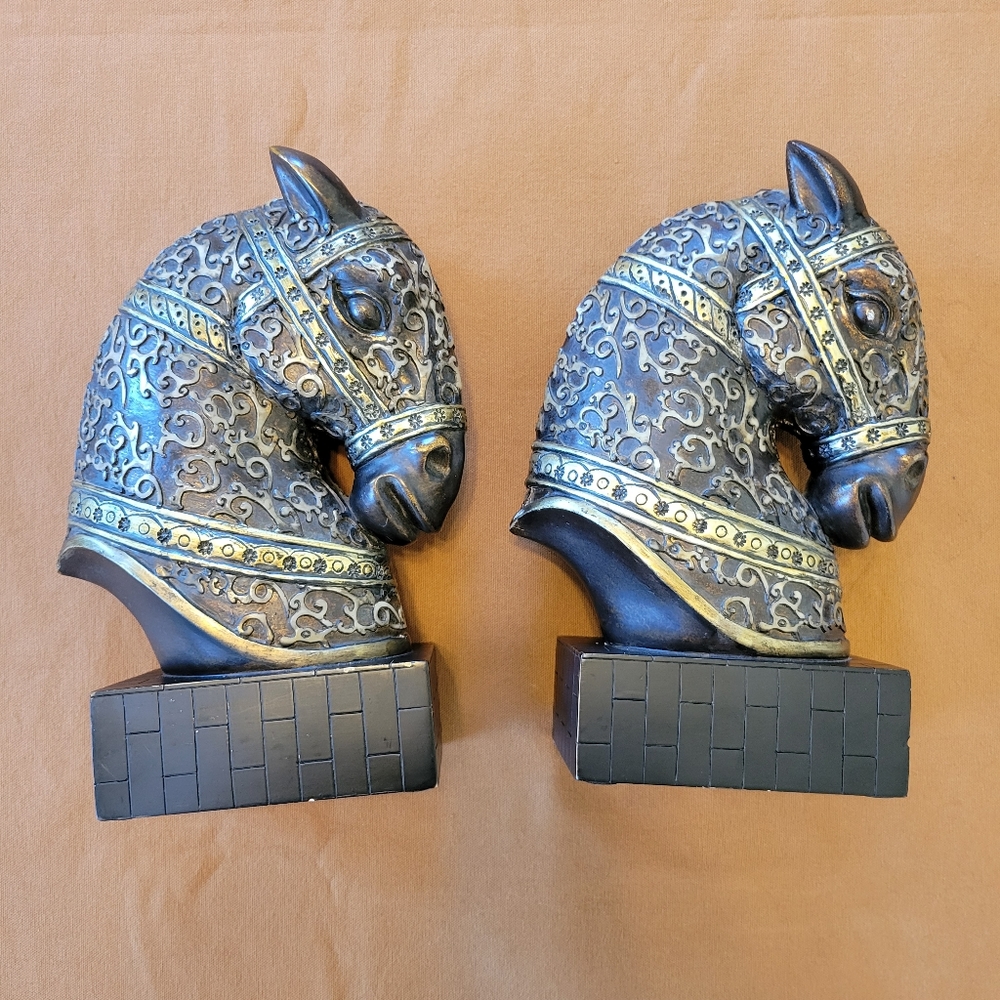 Bombay Company store horse head bookends